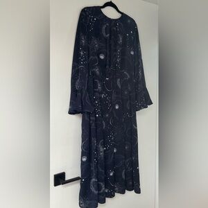 M&S galaxy star dress. Size 18 UK / 14 US. Navy.